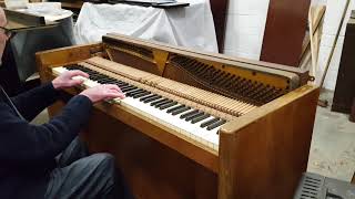 Eavestaff Minipiano Undergoing refurbishment [upl. by Frankhouse614]