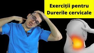 6 exerciții de kinetoterapie pentru coloana vertebrală cervicală [upl. by Sibbie]