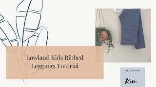 EASY BEGINNER Ribbed Leggings Sewing Tutorial [upl. by Ehcar43]