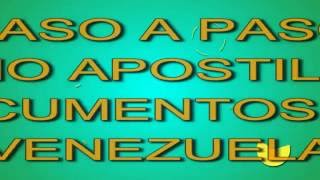 Paso a paso cómo apostillar documentos en Venezuela  Emigrar de Venezuela [upl. by Ivar]