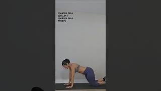 PLANCHA PARA ESPALDA Y TRICEPS yaretips [upl. by Einahpad]