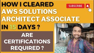 AWS Solutions Architect Preparation Guide How I cleared in 15 DAYS Are certifications Important [upl. by Sonitnatsok]