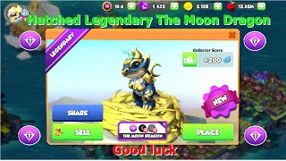 Hatched Legendary The Moon DragonDragon Mania Legends  September DOTM the Moon Dragon  DML [upl. by Aital]