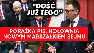 Hołownia nowym marszałkiem Sejmu quotSejm nie będzie azylem dla przestępcówquot [upl. by Malamud286]