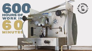 60 YEAR OLD ESPRESSO GIANT  1964 EMI Ariete E61 is Brought Back to Life [upl. by Aikan]