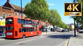 Greenford Broadway 4k  Sunny Day in London [upl. by Nynahs125]