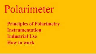 Polarimeter  Optical rotation  polarimeter experiment in hindi  Polarimeter kaise kam karta h [upl. by Alvan]