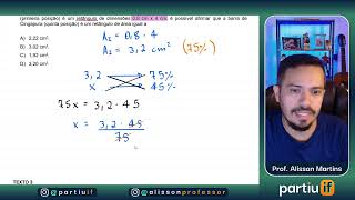 IFMA  2024  Matemática  Questão 20  Considerando que no Texto 3 as barras representantes dos [upl. by Karyn964]