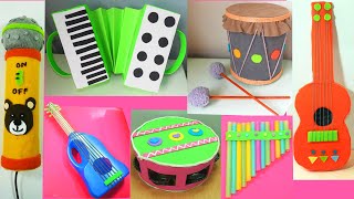 6 INSTRUMENTOS CASEROS CON RECICLAJE ♬ Diy Manualidades [upl. by Agathe]