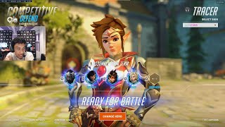 Sugarfree INSANE Tracer Season 10 Top 500 Gameplay Overwatch 2 [upl. by Hasile]