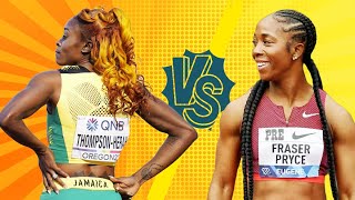 Will they get along Elaine ThompsonHerah and ShellyAnn FraserPryce at Elite Track Club [upl. by Sset]