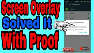 Screen Overlay Detected Problem Solution  Install Button Unlocker  How To Screen Overlay  MT721 [upl. by Stella886]