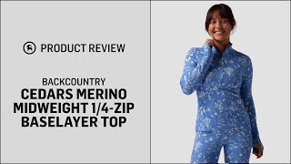 Backcountry Women’s Cedars Merino Baselayer Top  GH Review [upl. by Atiraj]