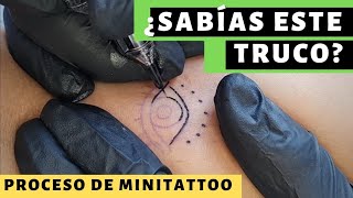 📢 6TRUCO para un Buen RELLENO🔥 Efecto lupa Proceso de MINI TATUAJE tinta tattoo líneas [upl. by Nels37]