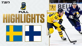 Finland vs Sweden FULL HIGHLIGHTS 2024 World Juniors [upl. by Rehtse54]