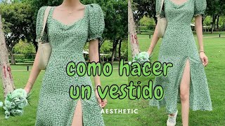 Como hacer un vestido largo como los de pinterest✨️ [upl. by Arteid117]