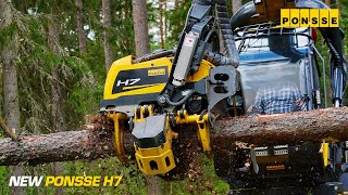 New PONSSE H7 harvester head [upl. by Lyrad]