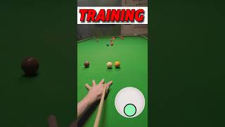 Snooker Training Shots 🚂 GoPro Headcam POV [upl. by Neelhtac]