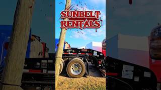 Sunbelt Rentals Heavy w Fontaine Workhorse 51ton trucking heavyhaul heavyequipment [upl. by Erodroeht]