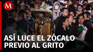 Zócalo abarrotado para el último grito de independencia de AMLO [upl. by Karlin]