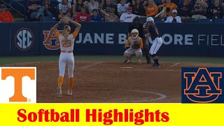 4 Tennessee vs Auburn Softball Game 2 Highlights March 30 2024 [upl. by Ahsirt]