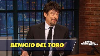 Benicio del Toro Talks Sicario Day of the Soldado [upl. by Aneeuqal]