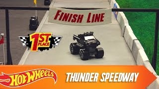 Custom Motors Cup Race 1 Thunder Speedway  HotWheels [upl. by Adlesirc633]