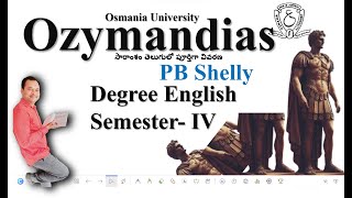 Ozymadias by PB Shelly Summary in telugu ozymandiassummaryintelugu ozymandiaseducare [upl. by Znarf]