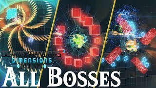 Geometry Wars 3 Dimensions  All Bosses [upl. by Negiam]