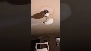 Dangerous ceiling fan situation Part 2 ceilingfan dangerous electricity wobbling [upl. by Josefa977]