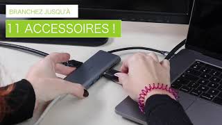 Branchez 11 accessoires sur MacBook Pro  Air avec ce Hub USBC [upl. by Ayna]