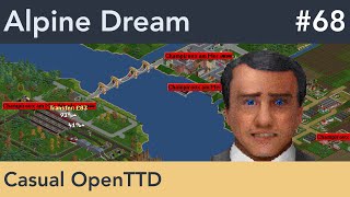 New RailBus Branch Lines  OpenTTD  Alpine Dream  68 [upl. by Mae]