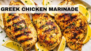 Greek Chicken Marinade Recipe Greek Chicken Recipe [upl. by Zabrine]