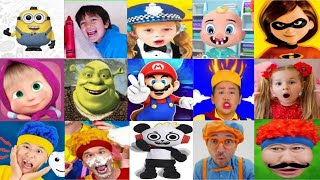 Face Dance Blippi  Ryan’s World  Cocomelon  D Billions Kulikitakati 85 Max Hop [upl. by Ahsini914]