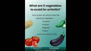 What Are 5 Vegetables to Avoid for Arthritis [upl. by Lynnworth]