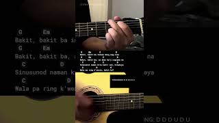 Bakit Ba  Siakol  Easy Guitar Chords Tutorial For Beginners guitarlessons [upl. by Eidlog]