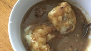 Slow Cooker Beef Stew with Beef Suet Dumplings [upl. by Bautram]