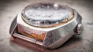 Restoration The TANK of Watches  Polishing  Vintage Certina DS2  ASMR  Cal 25661 [upl. by Zuzana137]