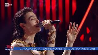 Mara Venier  le emozioni di Sanremo 2022  La vita in diretta 07022022 [upl. by Ynaffit]