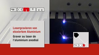 Lasergravieren von eloxiertem Aluminium [upl. by Furmark410]