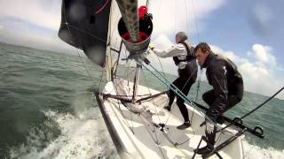 Rs800 Tacking and Gybing in Weymouth Harbour [upl. by Golda]