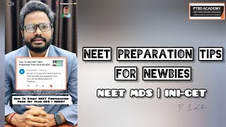 NEET Preparation Tips For Newbies ❤️‍🔥  PTBD Academy  Dr Naveen [upl. by Idell176]