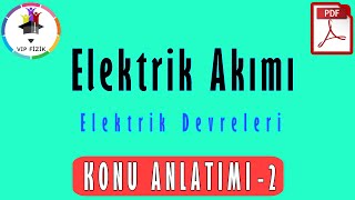 Elektrik Akımı 2  Elektrik Devreleri  PDF  TYT Fizik 2022 [upl. by Shelburne726]