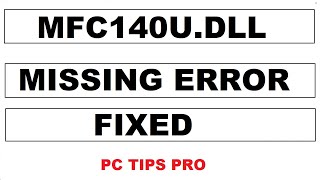 How to Fix mfc140udll Missing Error [upl. by Ardolino]