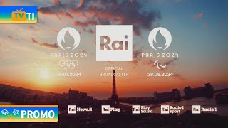 Promo Olimpiadi  Paralimpiadi estive  Paris 2024  Rai  Luglio 2024 [upl. by Oznol123]