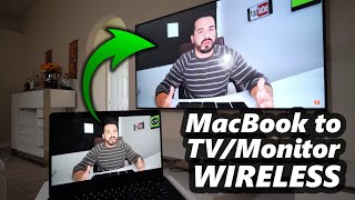 How to Connect MacBook Air M3 to TV or Monitor WIRELESSLY [upl. by Maiocco344]