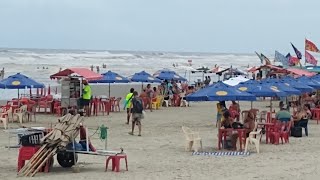 😱😱 MARÉALTA BORAAA COMIGO CAMINHAR ENTRE OS BANHISTAS NA PRAIA DO BOQUEIRÃO NORTE DOMINGÃO 🏝️ [upl. by Mapes803]