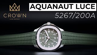 Patek Philippe Aquanaut Luce 5267200A011  CROWN REVIEW 4K [upl. by Osgood]