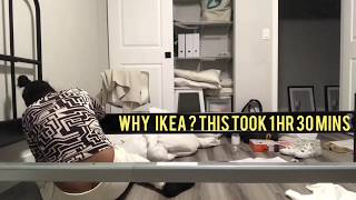 Living Single  Ikea Sagstua Bed and Live amp Sleep Mattress Assembly [upl. by Torey304]