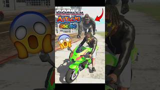 GORILLA NE ATTACK KAR DIYA MERE PER  trending shorts indianbikedriving3d [upl. by Naam]